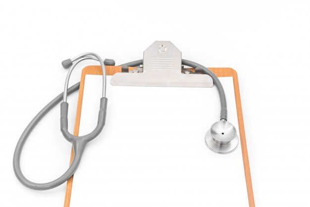 Stethoscope on Patient information