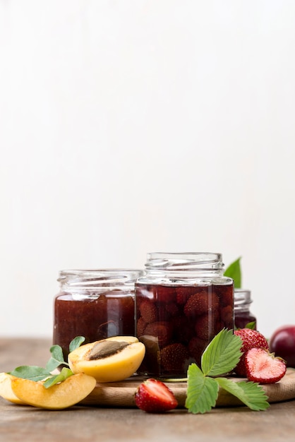 Stewed fruit jars assortment