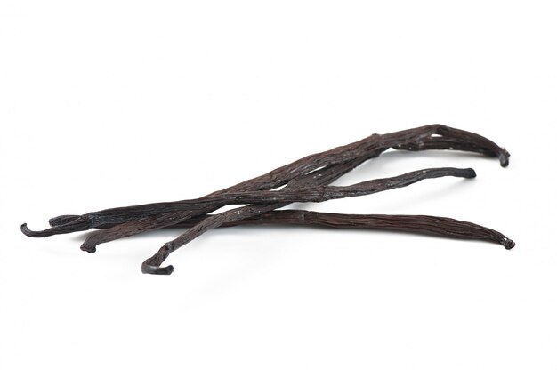 Sticks of vanilla isolated 