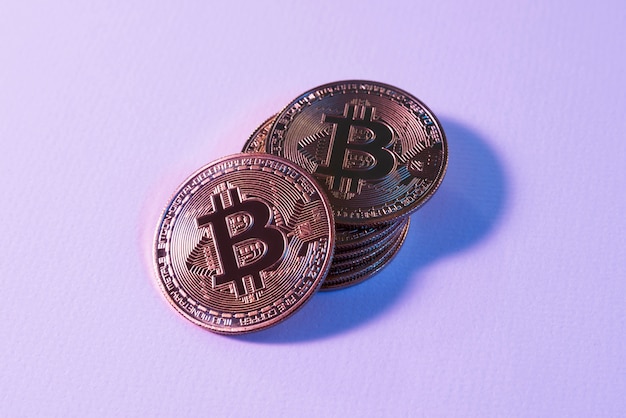 Still life assortment with cryptocurrency