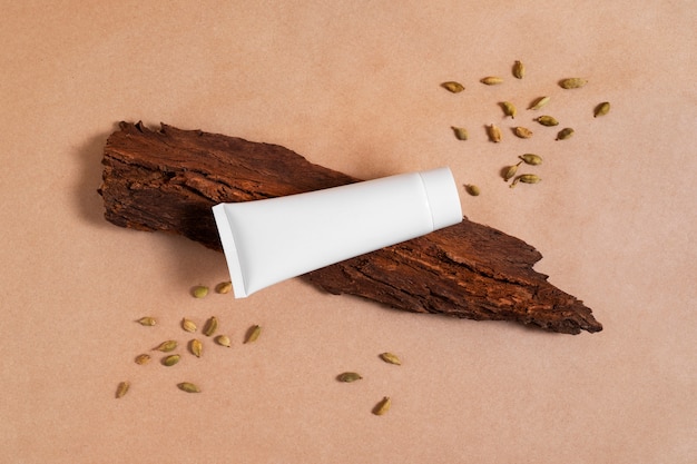 Free photo still life of beauty products based on regenerative agriculture