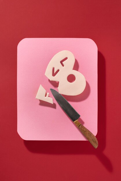 Still life of betrayal concept