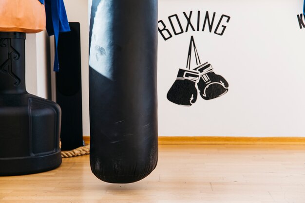 still life of boxing equipment