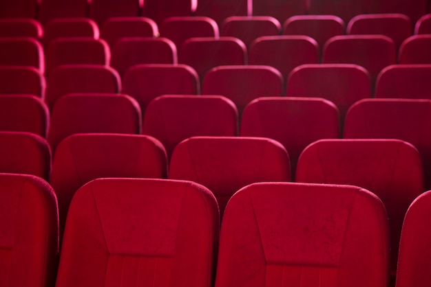 Still life of cinema seats