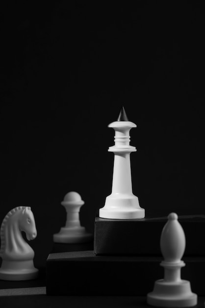 Free photo still life of classic chess boards