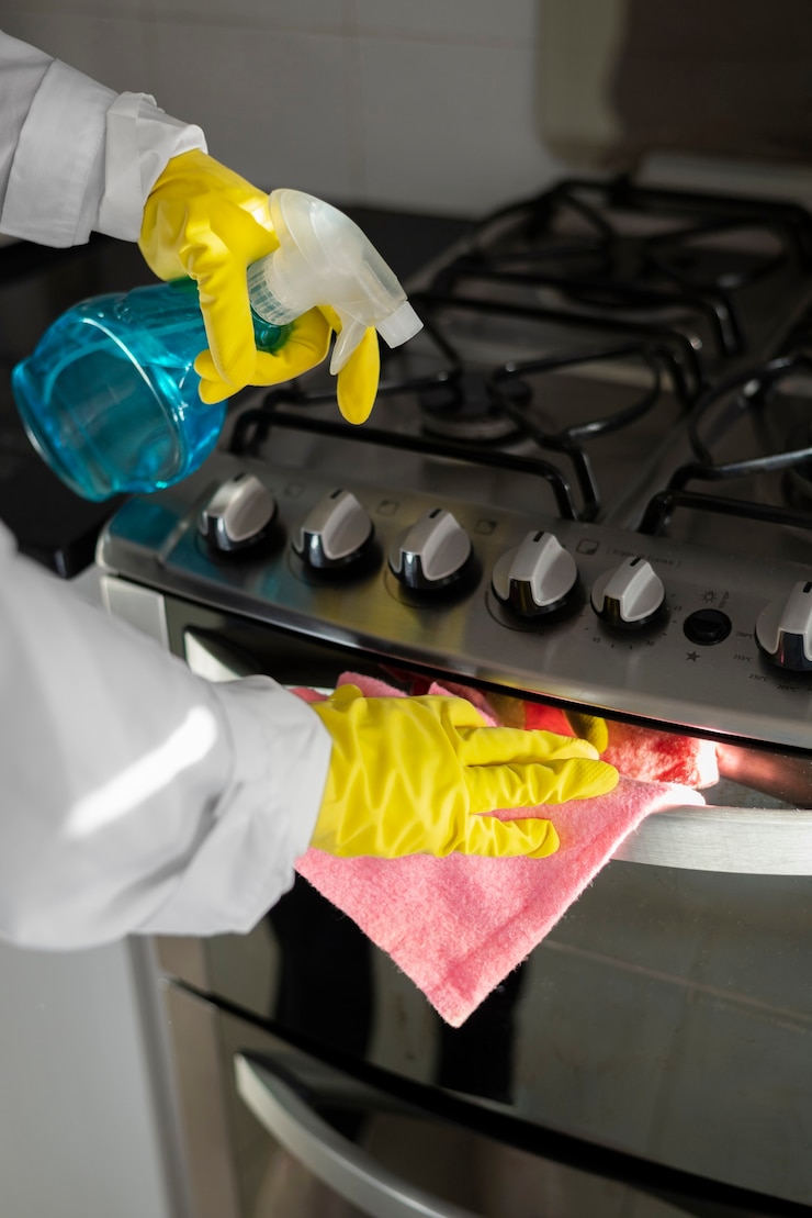 Free Photo still life of cleaning tools