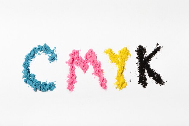 정물 cmyk 토너 배열