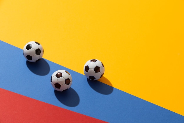 Free photo still life of colombia national soccer team