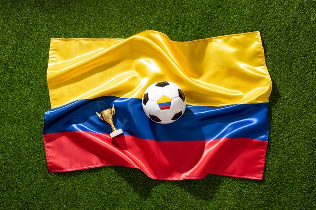 Still life of colombia national soccer team