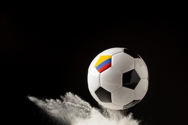 Free photo still life of colombia national soccer team