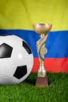 Free photo still life of colombian national soccer team