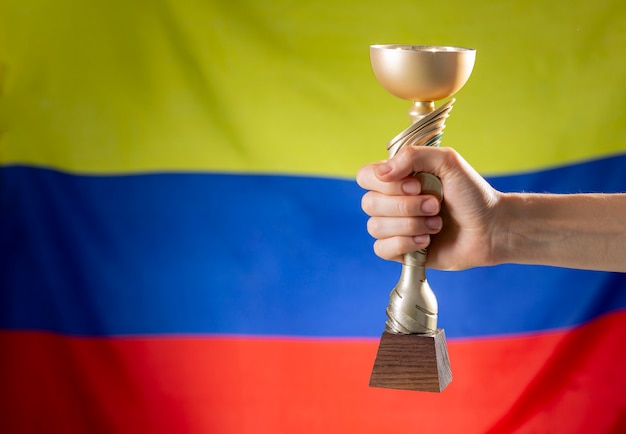 Free photo still life of colombian national soccer team