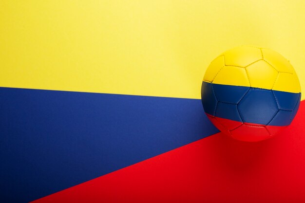 Still life of colombian national soccer team