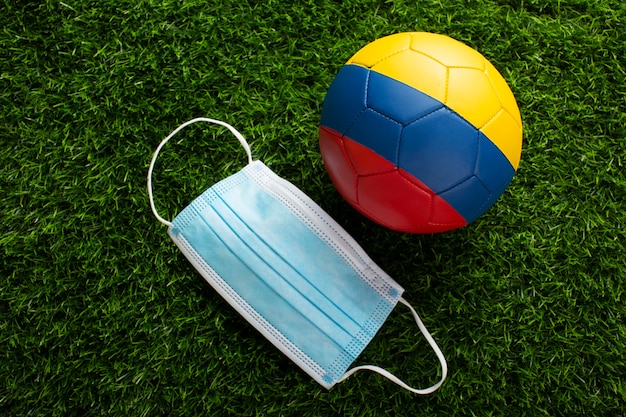 Still life of colombian national soccer team