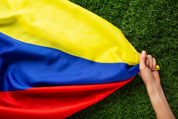 Still life of colombian national soccer team