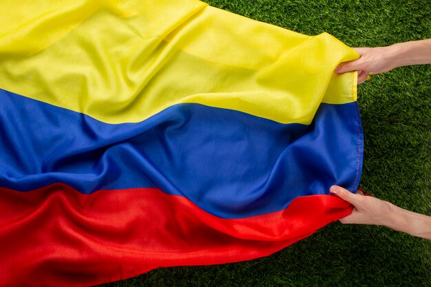 Still life of colombian national soccer team