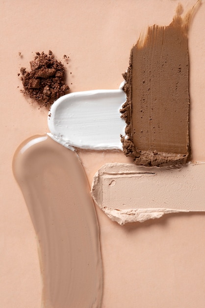 Natura morta di combinazione di texture trucco