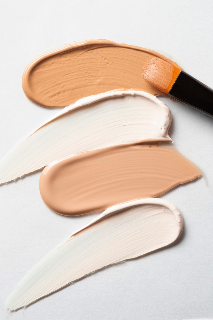 Free Photo still life of combination of makeup texture