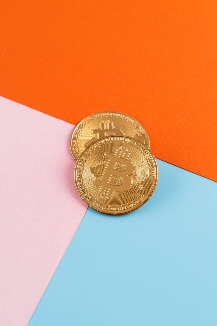 免費 Photo 用加密貨幣組成靜物