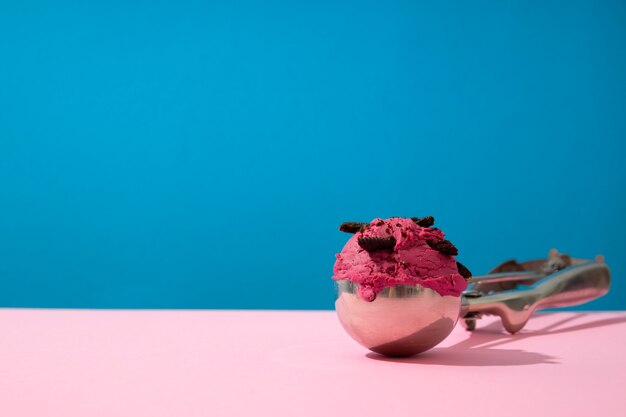 Still life of cookies and ice cream