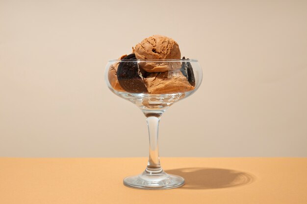 Still life of cookies and ice cream