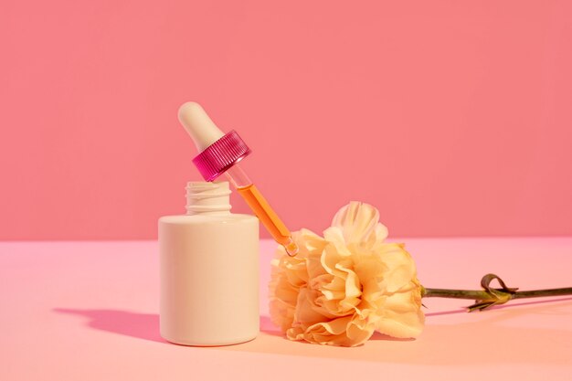 Still life of cosmetic products