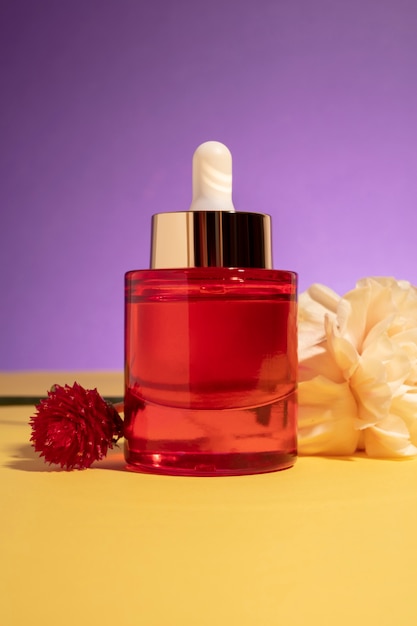 Free photo still life of cosmetic products