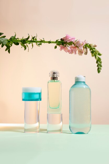 still life of cosmetic products
