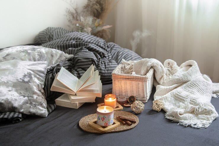 Free Photo still life cozy house with decorative details in the interior