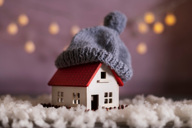 Free photo still life of cozy house with toys