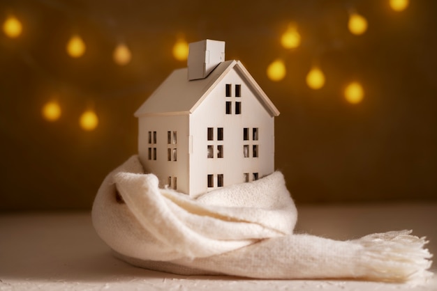 Free photo still life of cozy house with toys