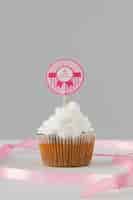 Free photo still life of delicious cupcake