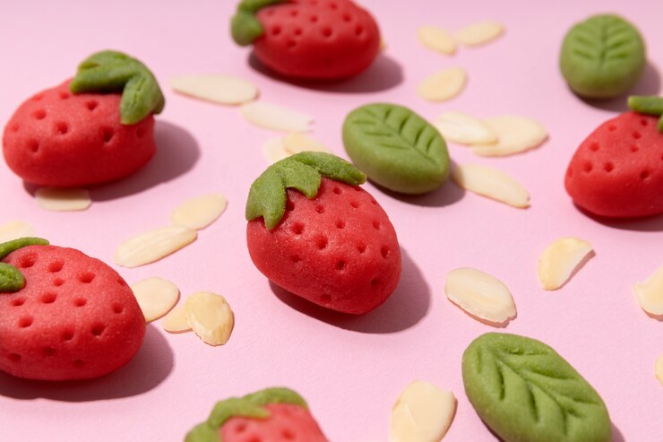 Free Photo still life of delicious marzipan dessert