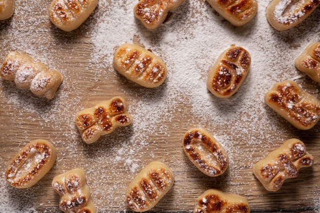 Still life of delicious pastry