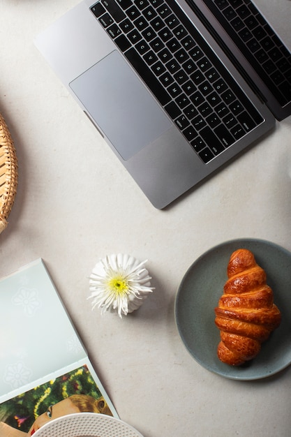 Free photo still life of device on table