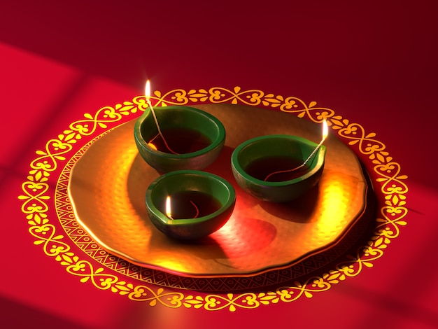 Free photo still life for diwali celebration