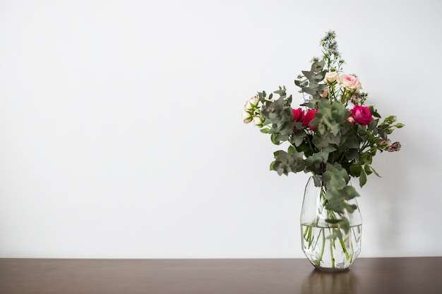 Still life of flowers with copyspace