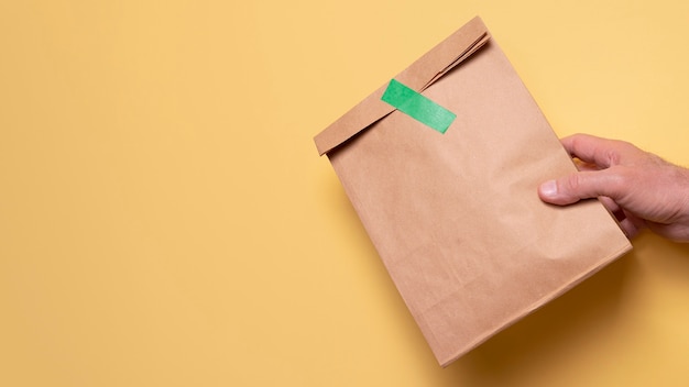 Free photo still life of food delivery