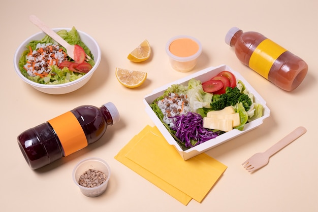 食品配達の静物生活