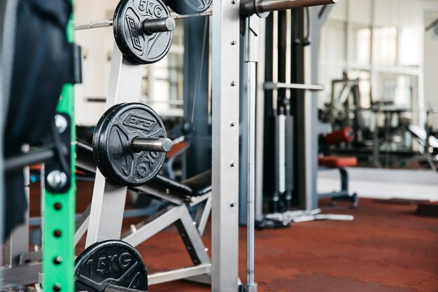 Still life of gym equipment