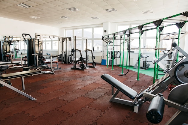 Free photo still life of gym equipment