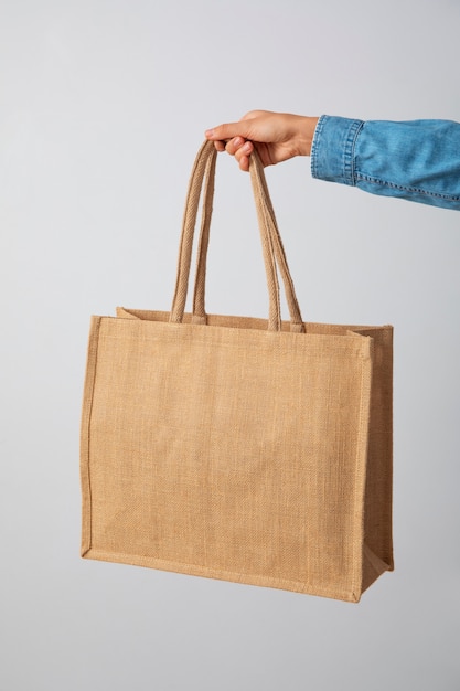 Still life of hanging  bag