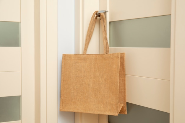 Free photo still life of hanging  bag