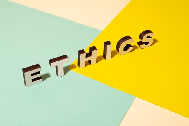 still life illustrating ethics concept