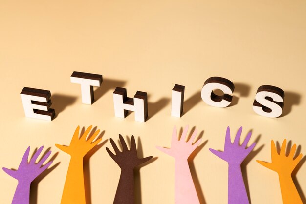 still life illustrating ethics concept