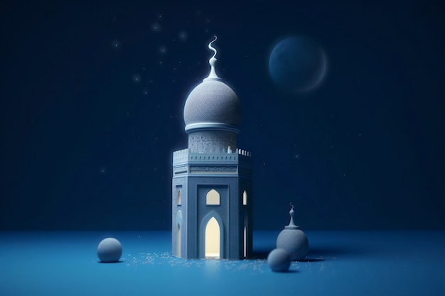 Free photo still life of the islamic church building