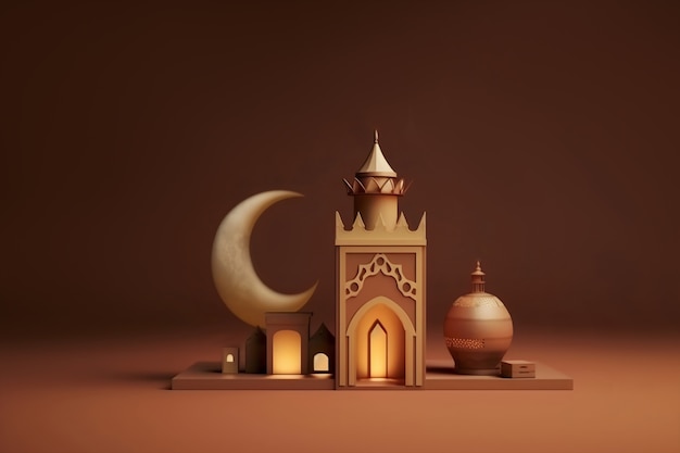 Still life of the islamic church building