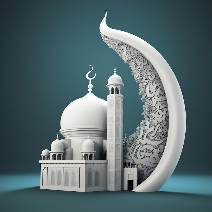 Free Photo still life of the islamic church building