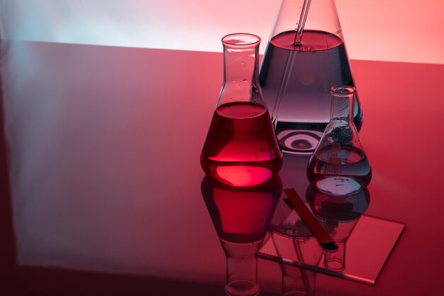 Still life laboratory samples