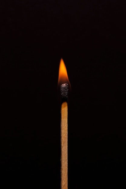 Free photo still life of matches burning